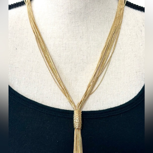 💛Alfani Multi-strand Gold Lariat Neck - Picture 3 of 10